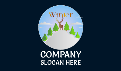 Glacial Landscape Winter Logo