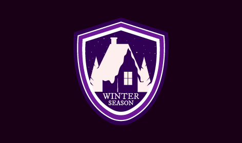 Snow Clad House Winter Logo