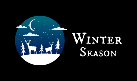 White Themed Winter Logo