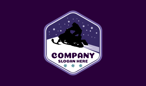 Winter Downhill Sliding Logo