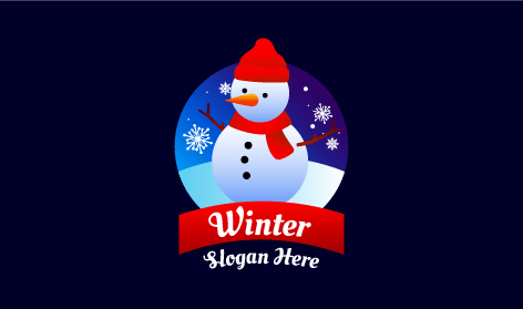 Winter Festive Apparel Logo