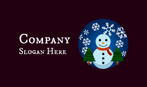 Winter Ice Crystal Logo