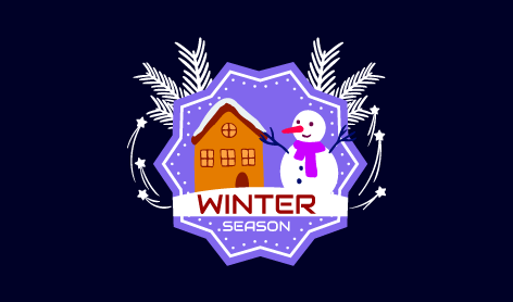 Wooden Chalet Winter Logo