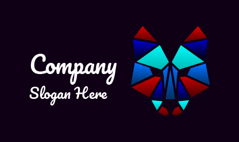 Abstract Wolf Face Logo
