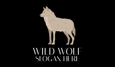 Beige Shade Wolf Logo