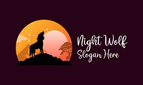 Black Wolf Serigala Logo