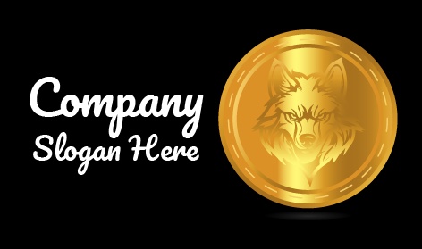 Golden Wolf Coin Logo