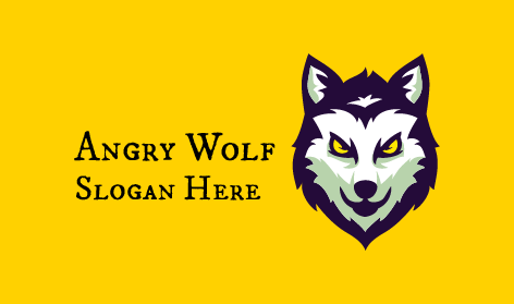 Intense Gaze Wolf Logo