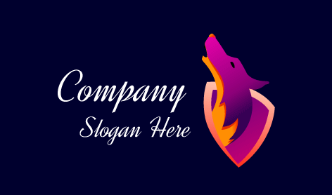 Mooncaller Purple Wolf Logo