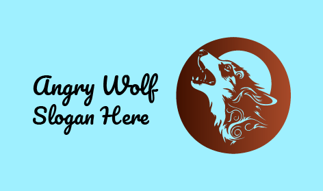 Premium Roaring Wolf Logo