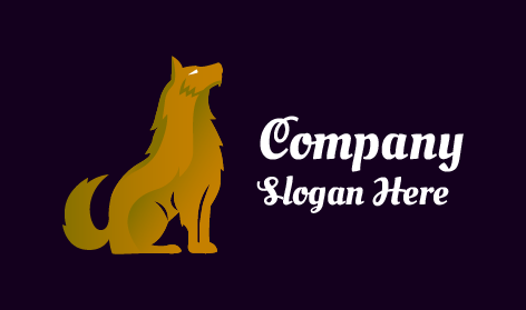 Strong Standing Wolf Logo